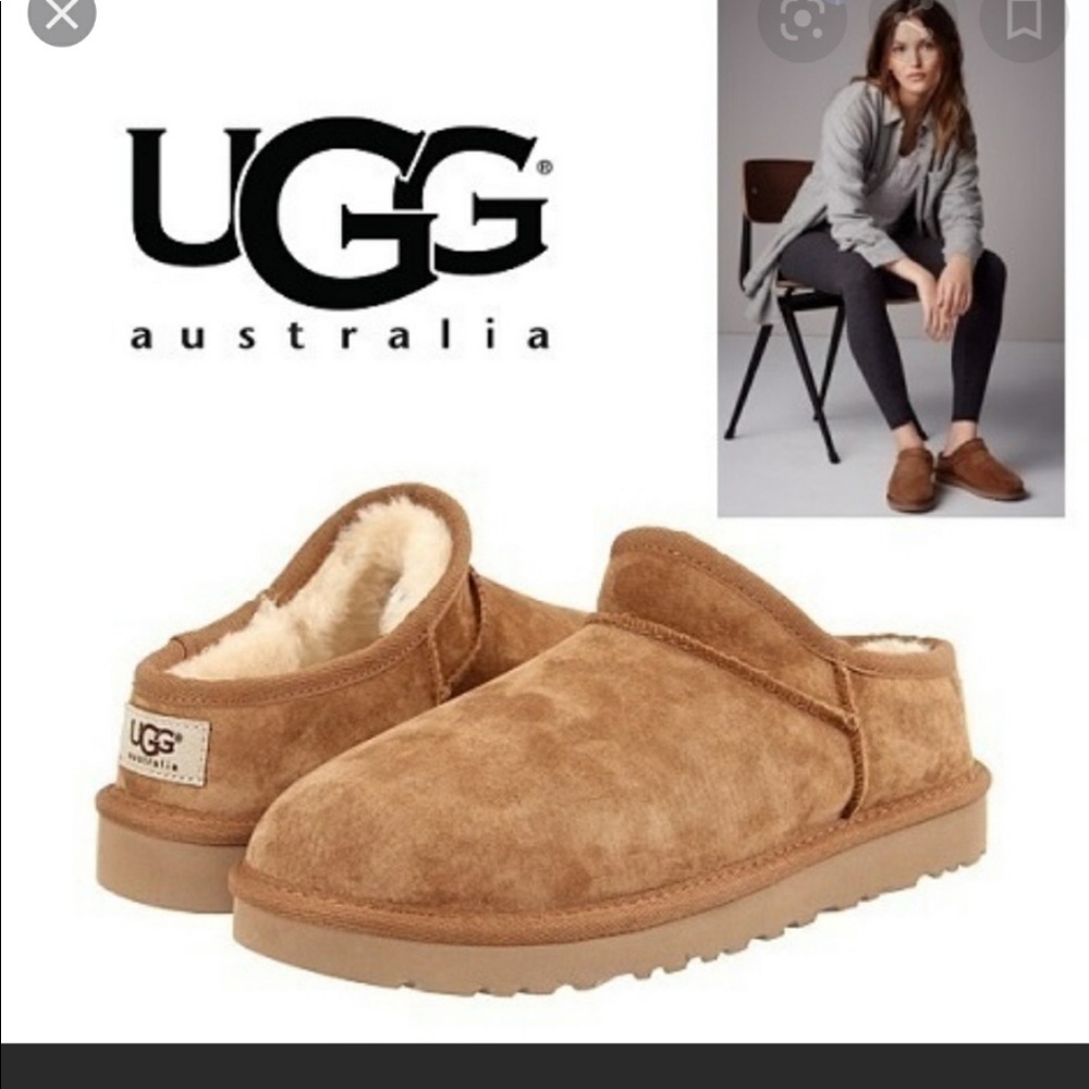 Ugg Classic Suede Woman’s Slippers.  NWT.  Size 6